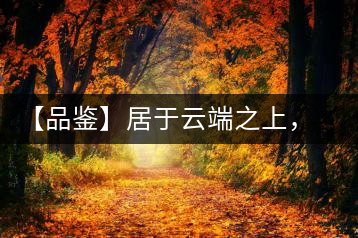 【品鑒】居于云端之上，把歲月“熟”透
