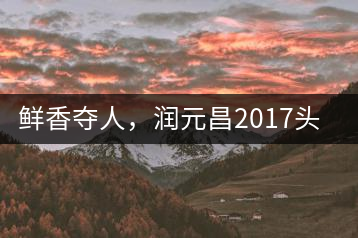 鮮香奪人，潤元昌2017頭采小青柑即將上市