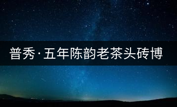 普秀·五年陳韻老茶頭磚博採即將上市