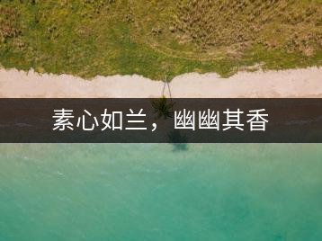 素心如蘭，幽幽其香