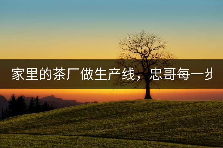 家里的茶廠做生產(chǎn)線，忠哥每一步都親自做，每個(gè)步驟...家里的茶廠做生產(chǎn)線，忠哥每一步都親自做，每個(gè)步驟都非常嚴(yán)謹(jǐn)！