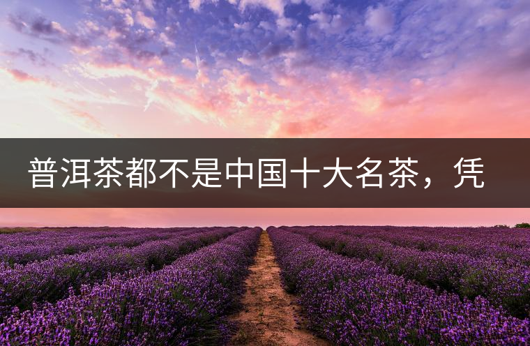 普洱茶都不是中國(guó)十大名茶，憑什么還是“可以喝的古董”