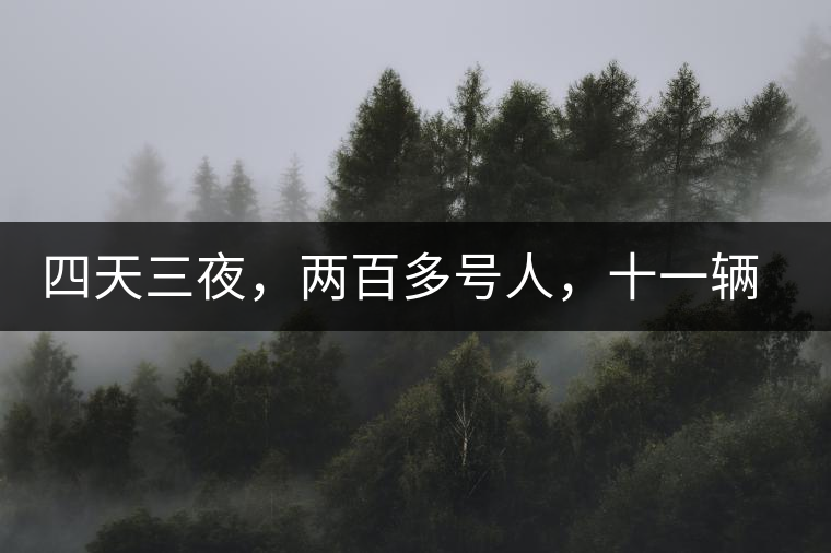 四天三夜，兩百多號人，十一輛中巴車，歲月知味易武茶山行活動