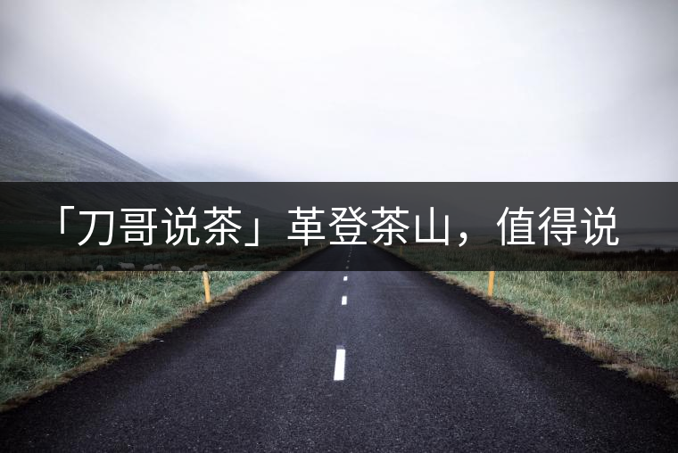 「刀哥說茶」革登茶山，值得說道的那些事