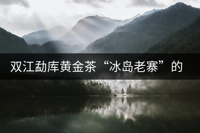 雙江勐庫黃金茶“冰島老寨”的審論雙江勐庫黃金茶“冰島老寨”的審論 雙江勐庫黃金茶“冰島老寨”的審論雙江勐庫黃金茶“冰島老寨”的審論