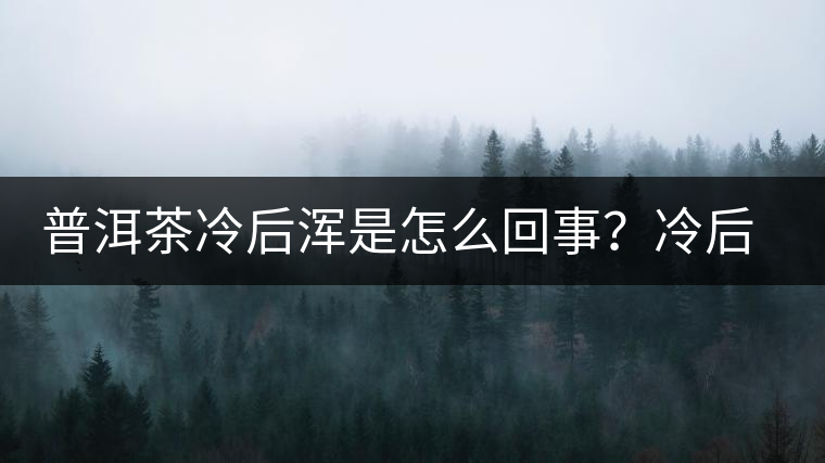 普洱茶冷后渾是怎么回事？冷后渾的普洱茶品質(zhì)好不好？