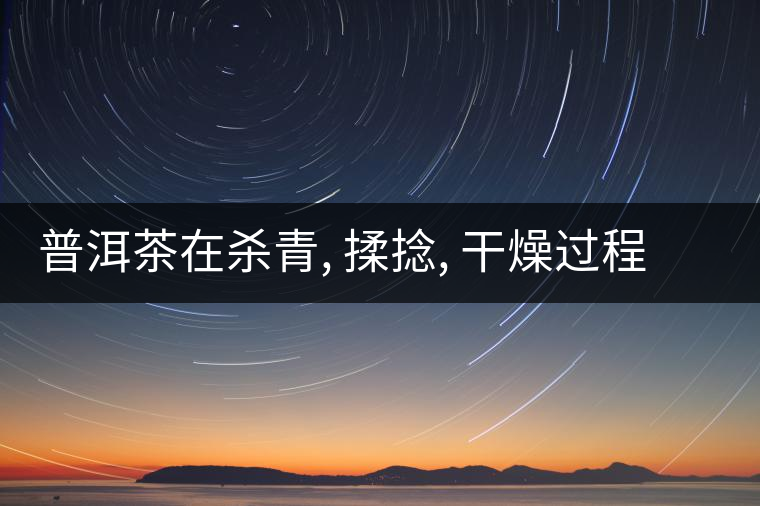 普洱茶在殺青, 揉捻, 干燥過程中的化學(xué)作用