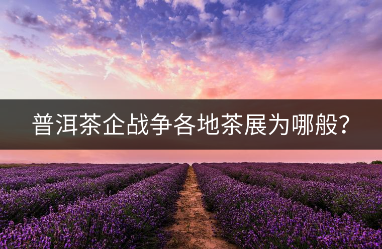 普洱茶企戰(zhàn)爭各地茶展為哪般？