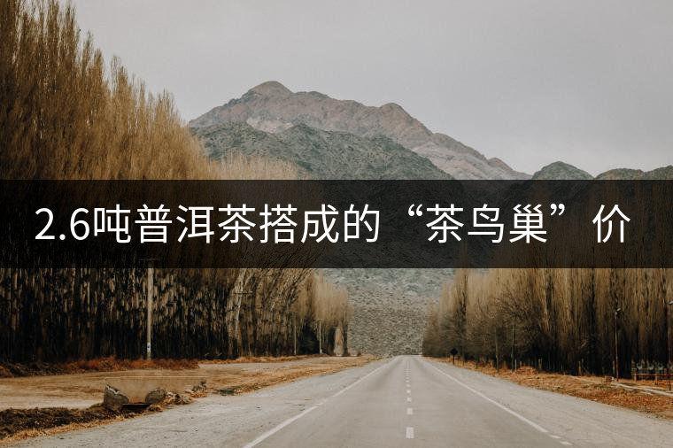 2.6噸普洱茶搭成的“茶鳥巢”價(jià)值280萬(wàn)人民幣 2.6噸普洱茶搭成的“茶鳥巢”價(jià)值280萬(wàn)人民幣