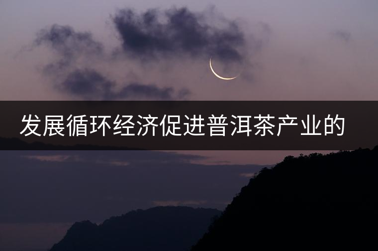 發(fā)展循環(huán)經(jīng)濟(jì)促進(jìn)普洱茶產(chǎn)業(yè)的可持續(xù)發(fā)展 發(fā)展循環(huán)經(jīng)濟(jì)促進(jìn)普洱茶產(chǎn)業(yè)的可持續(xù)發(fā)展
