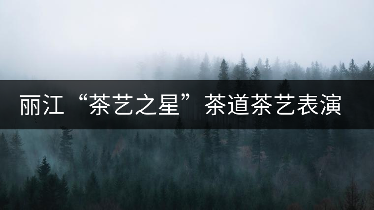 麗江“茶藝之星”茶道茶藝表演招商 麗江“茶藝之星”茶道茶藝表演招商