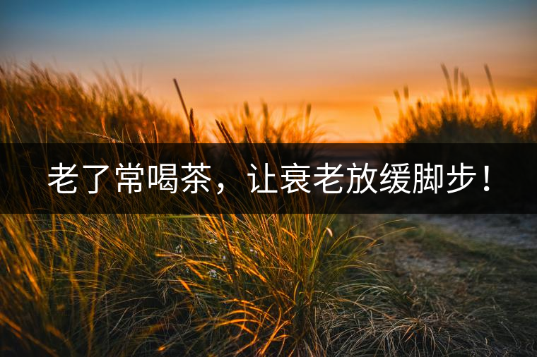 老了常喝茶，讓衰老放緩腳步！
