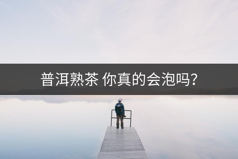 普洱熟茶 你真的會泡嗎？