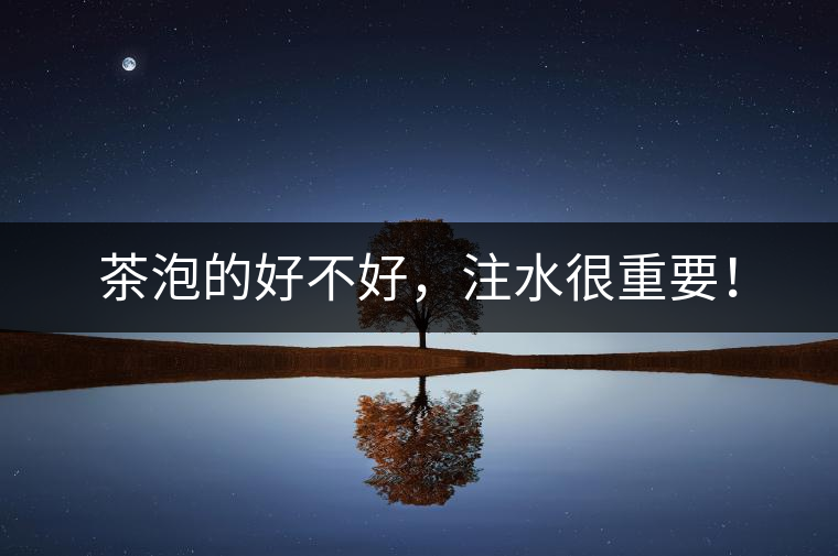 茶泡的好不好，注水很重要！