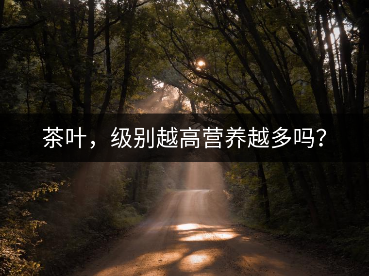 茶葉，級(jí)別越高營(yíng)養(yǎng)越多嗎？