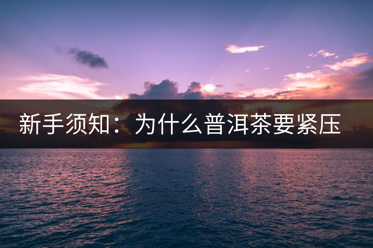 新手須知：為什么普洱茶要緊壓而不散存？