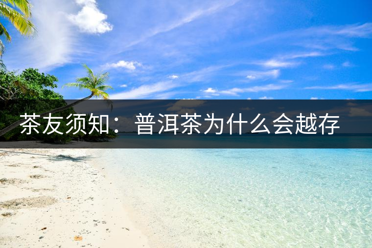 茶友須知：普洱茶為什么會(huì)越存越香？