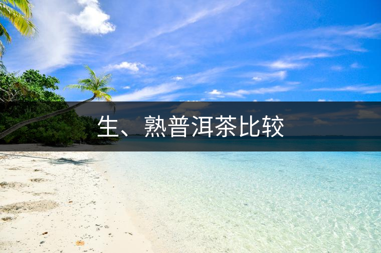 生、熟普洱茶比較