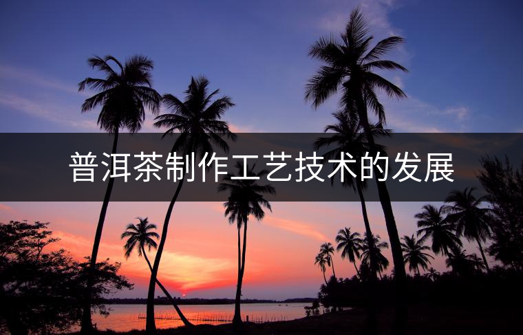 普洱茶制作工藝技術(shù)的發(fā)展
