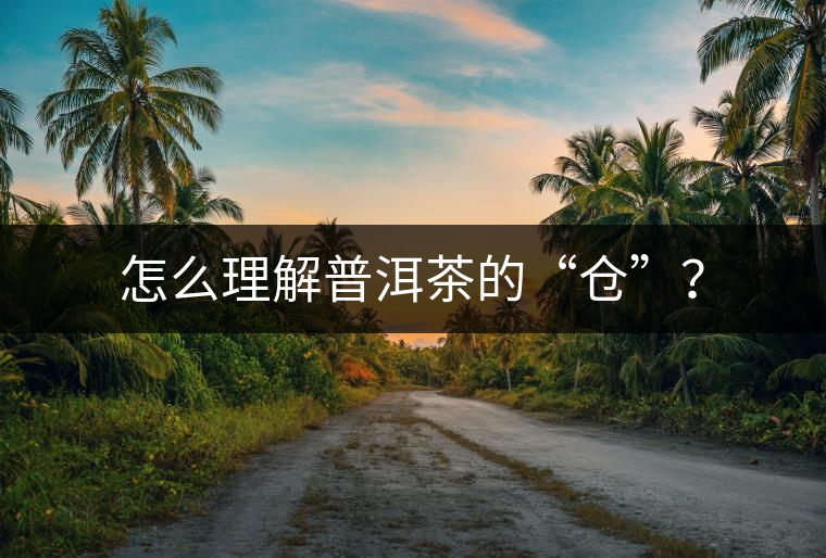 怎么理解普洱茶的“倉”？