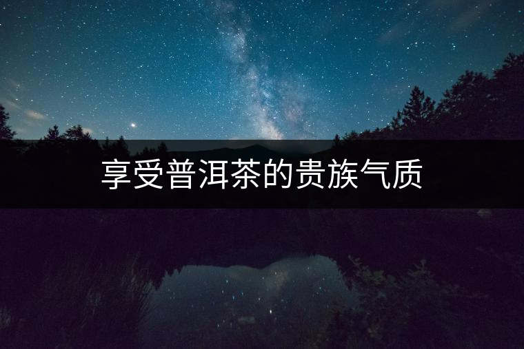 享受普洱茶的貴族氣質 享受普洱茶的貴族氣質