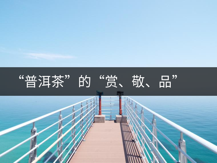 “普洱茶”的“賞、敬、品” 銘茶案坊