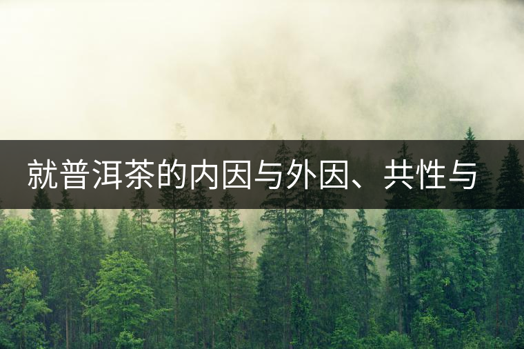 就普洱茶的內因與外因、共性與個性復茶友