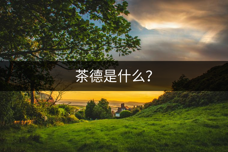 茶德是什么？