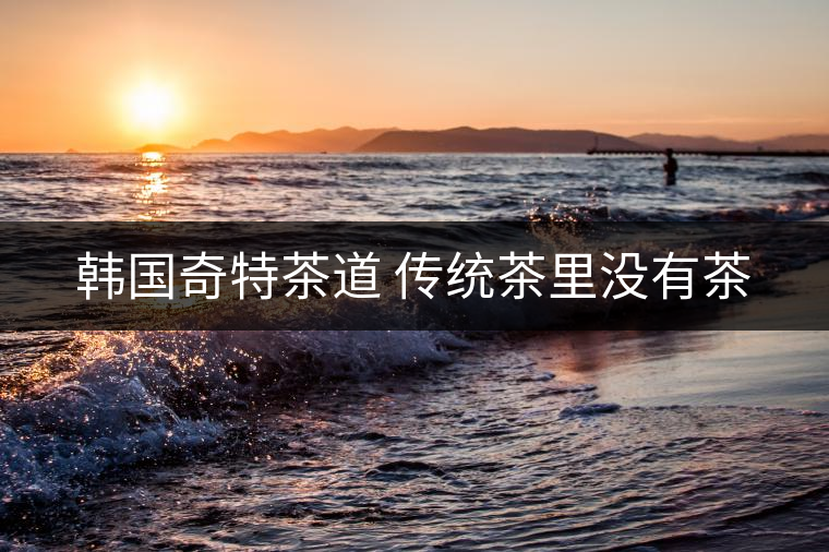 韓國(guó)奇特茶道 傳統(tǒng)茶里沒(méi)有茶