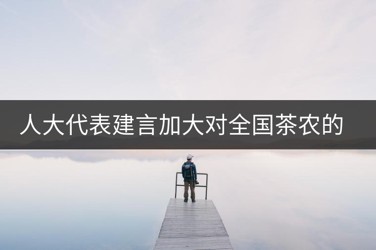 人大代表建言加大對全國茶農(nóng)的種茶補(bǔ)貼 人大代表建言加大對全國茶農(nóng)的種茶補(bǔ)貼