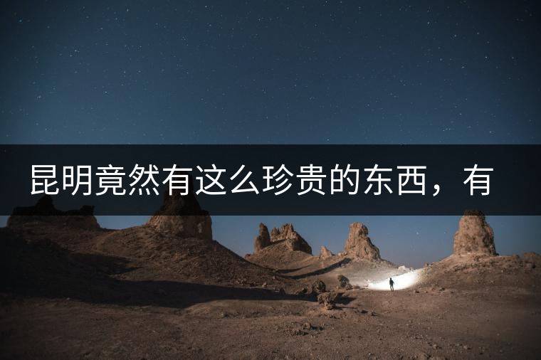 昆明竟然有這么珍貴的東西，有錢都不一定能買到