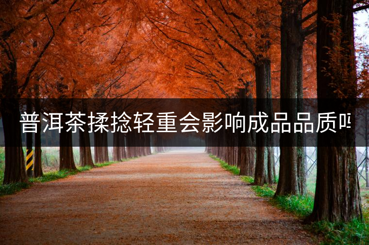 普洱茶揉捻輕重會(huì)影響成品品質(zhì)嗎？