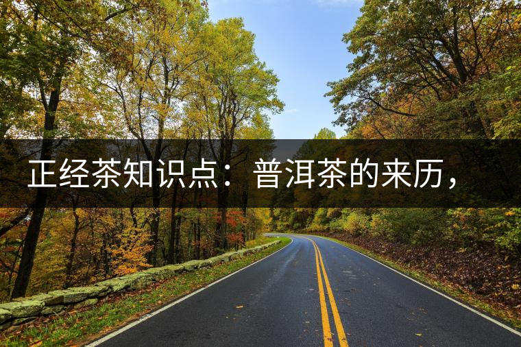 正經(jīng)茶知識(shí)點(diǎn)：普洱茶的來(lái)歷，保證你不知道！