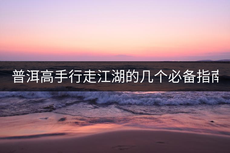 普洱高手行走江湖的幾個必備指南！