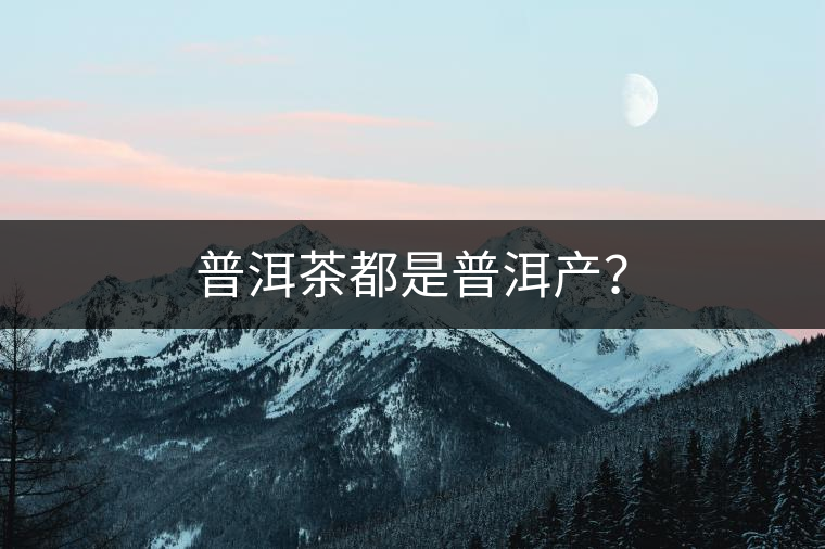 普洱茶都是普洱產(chǎn)？