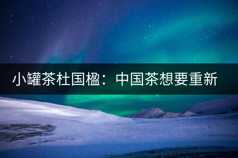 小罐茶杜國楹：中國茶想要重新走向世界，就要把用戶體驗變簡單
