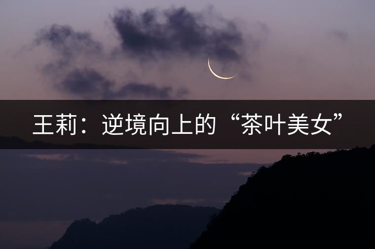 王莉:逆境向上的“茶葉美女” 王莉:逆境向上的“茶葉美女”