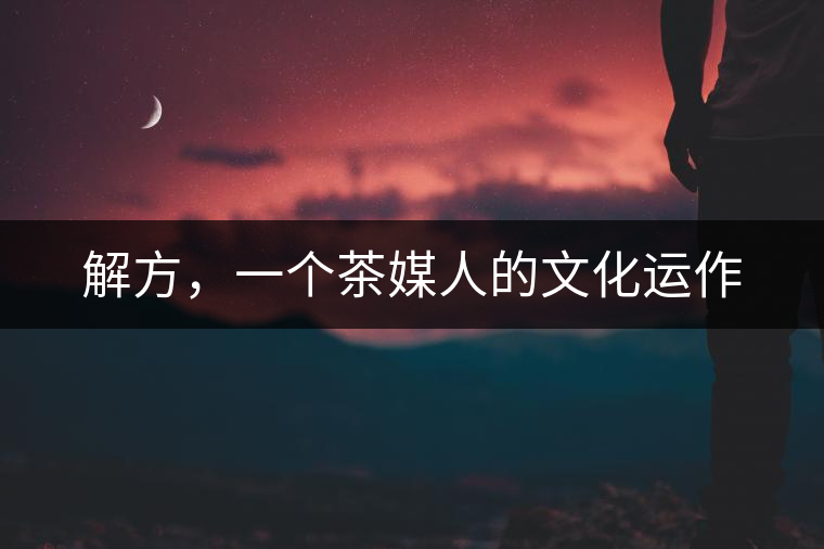 解方，一個(gè)茶媒人的文化運(yùn)作