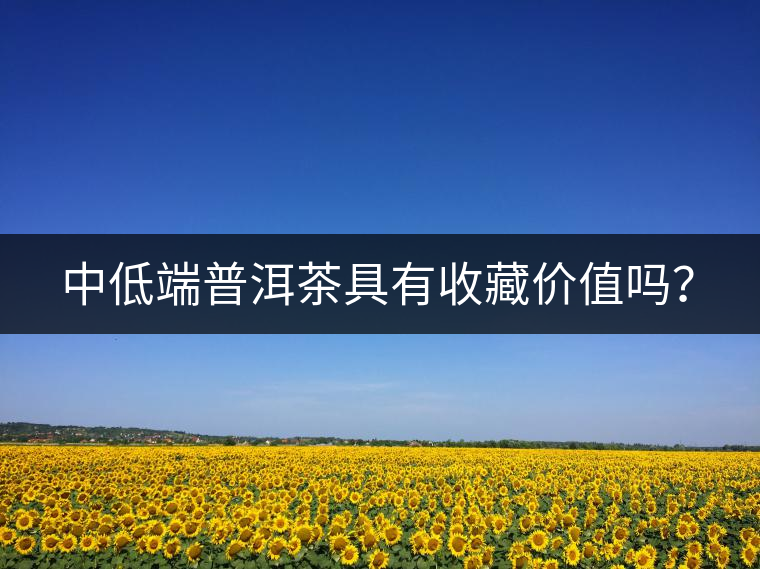 中低端普洱茶具有收藏價值嗎？