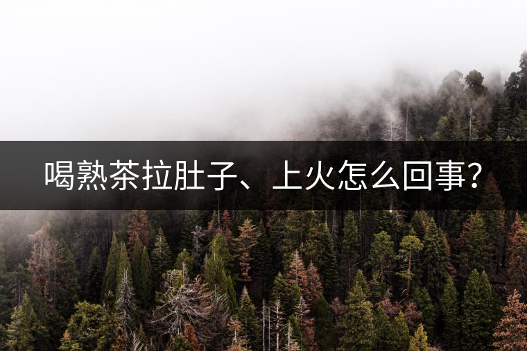 喝熟茶拉肚子、上火怎么回事？
