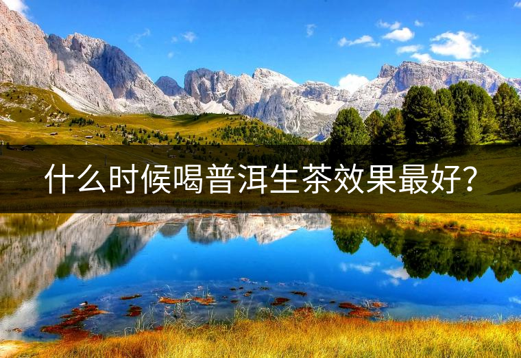 什么時候喝普洱生茶效果最好？