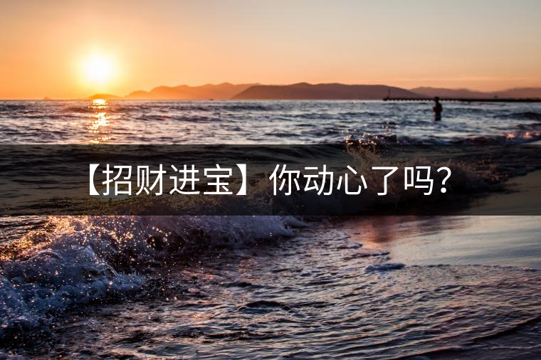 【招財進寶】你動心了嗎？