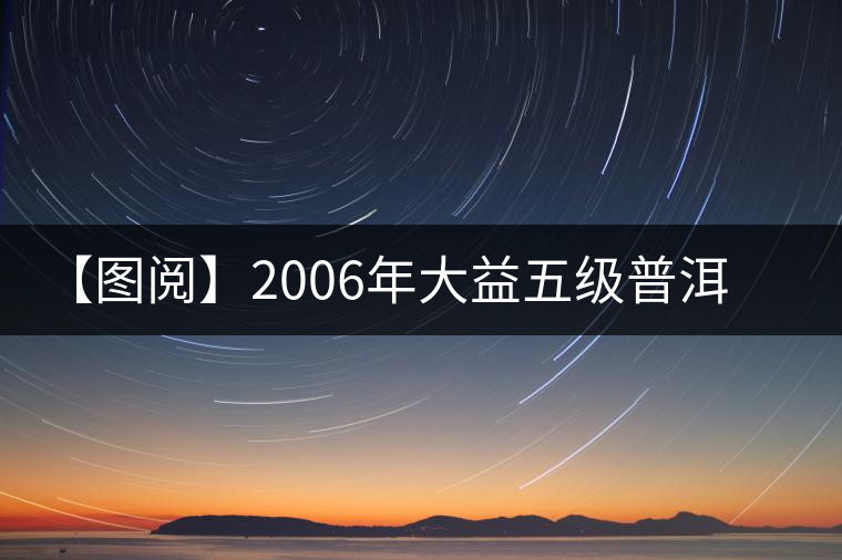 【圖閱】2006年大益五級普洱磚茶（越陳越香）品評