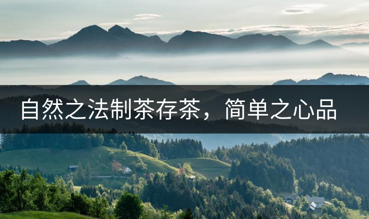 自然之法制茶存茶，簡單之心品茶