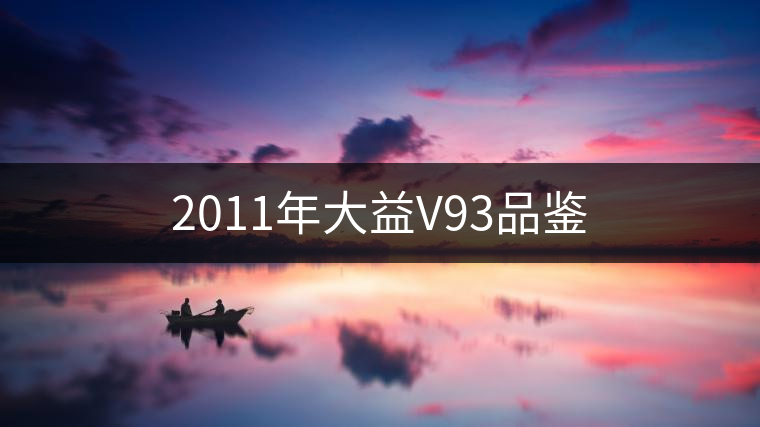 2011年大益V93品鑒