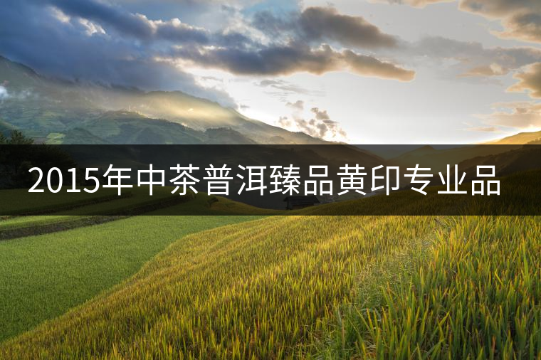 2015年中茶普洱臻品黃印專(zhuān)業(yè)品評(píng)