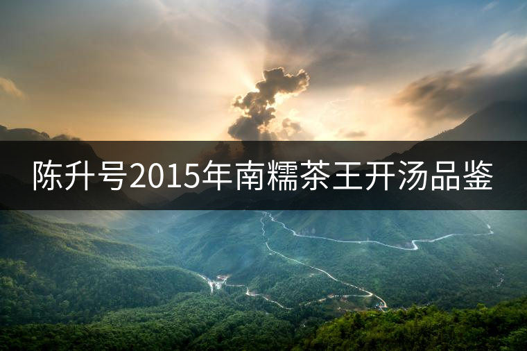 陳升號2015年南糯茶王開湯品鑒 陳升號2015年南糯茶王開湯品鑒