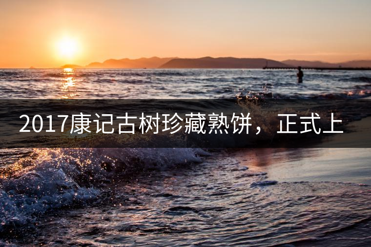 2017康記古樹(shù)珍藏熟餅，正式上市！