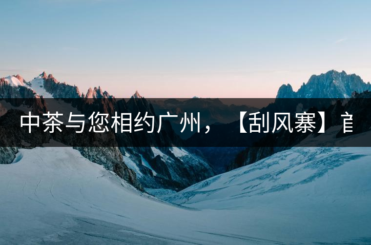 中茶與您相約廣州，【刮風(fēng)寨】首次亮相！