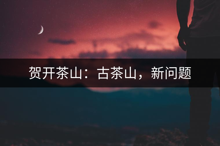 賀開(kāi)茶山：古茶山，新問(wèn)題